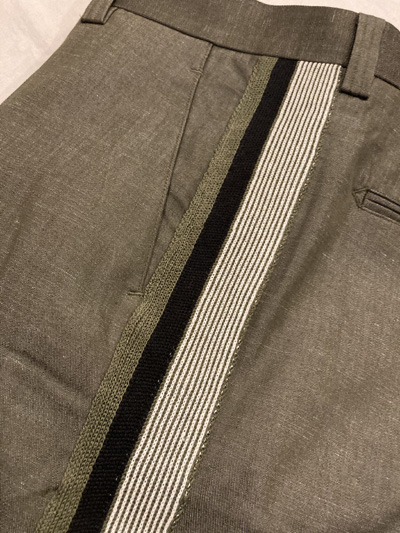COOHEM (コーヘン) 20-202-017 KNIT SIDELINE PANTS *KHAKI
