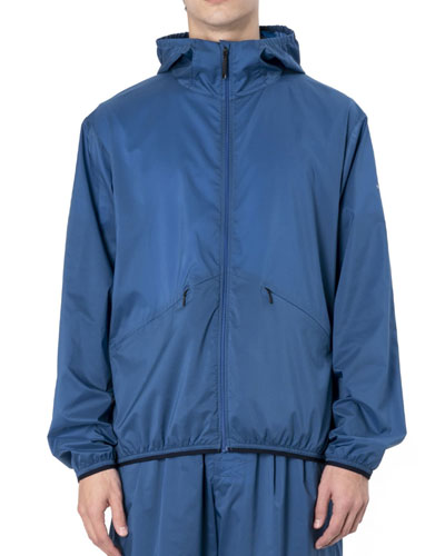 WOOLRICH (ウールリッチ) HIGH AERATION HOODIE 3.0/WJOU0093 ウィンドブレーカー ナイロンパーカー *BLUE
