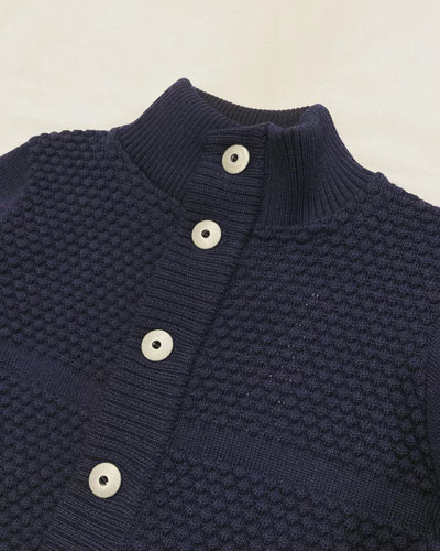 S.N.S. HERNING (エスエヌエスハーニング) Fisherman's knit Bubble ...