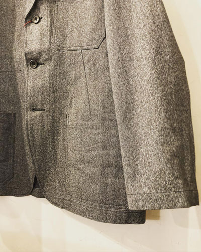 Le Sans Pareil (ル サンパレイユ) SALT & PEPPER CHAMBRAY TWILL LAPELED JACKET / シャンブレーツイル ラペルドジャケット
