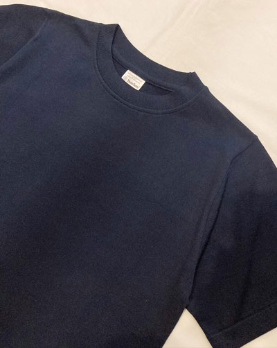 Yonetomi NEW BASIC (ヨネトミ/米冨繊維) SILK KNIT TEE Yonetomi NEW BASIC (ヨネトミ/米冨繊維) SILK KNIT TEE
