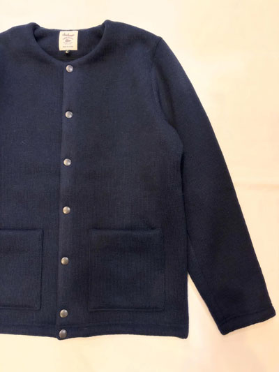 Jackman (ジャックマン) JM8587 Wool Collarless Jacket ウールカラー