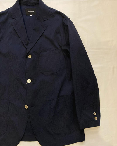 DELICIOUS (デリシャス) DJ1372 SEERSUCKER TRAVEL JACKET DELICIOUS (デリシャス) DJ1372 SEERSUCKER TRAVEL JACKET