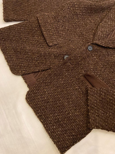 COOHEM (コーヘン) 13-254-013 BASIC TWEED VELVET JACKET ツイード