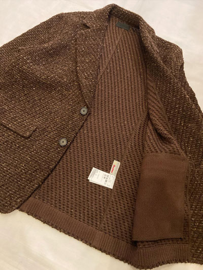 COOHEM (コーヘン) 13-254-013 BASIC TWEED VELVET JACKET ツイード