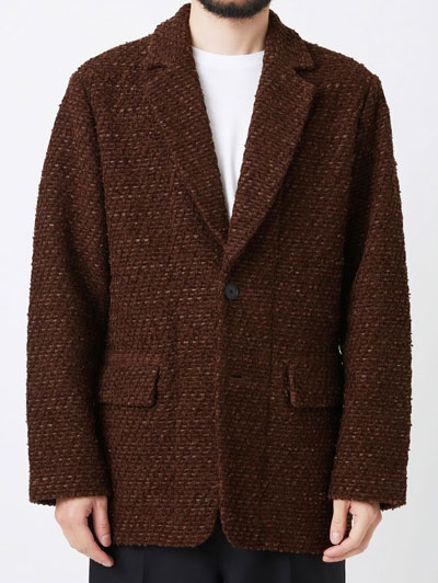 COOHEM (コーヘン) 13-254-013 BASIC TWEED VELVET JACKET ツイード