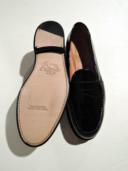 JALAN SRIWIJAYA ( ジャランスリワヤ） 98324 COIN LOAFERS　コインローファー *PATENT BLACK　 パテントレザー