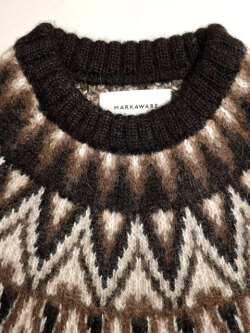 MARKAWARE (マーカウエア) A22C-16SW02C ALPACA NORDIC SWEATER 
